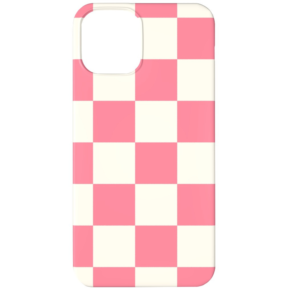 Custom Iphone Cases: Checkered Pattern - Pink Phone Case, Silicone Liner Case, Matte, Iphone 12 Mini | Shutterfly