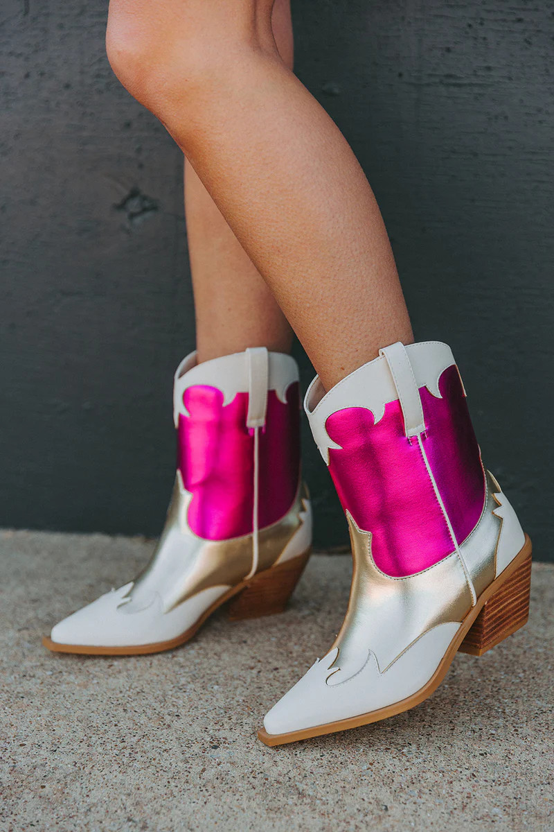 BuddyLove X Billini | Urie Boots | Pink/Gold | BuddyLove