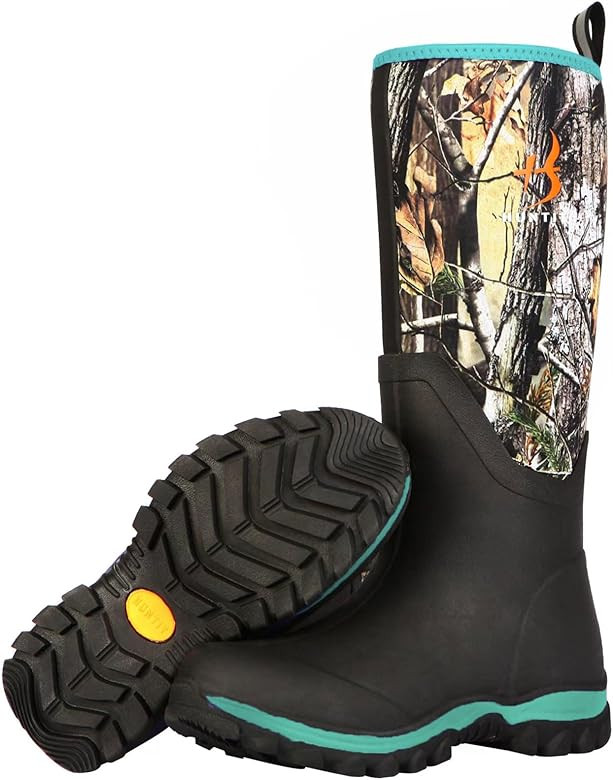 HUNTIT Rubber Hunting Boost for Women Insulated Rubber Boots Waterproof Women Hunting Boots 6mm N... | Amazon (US)
