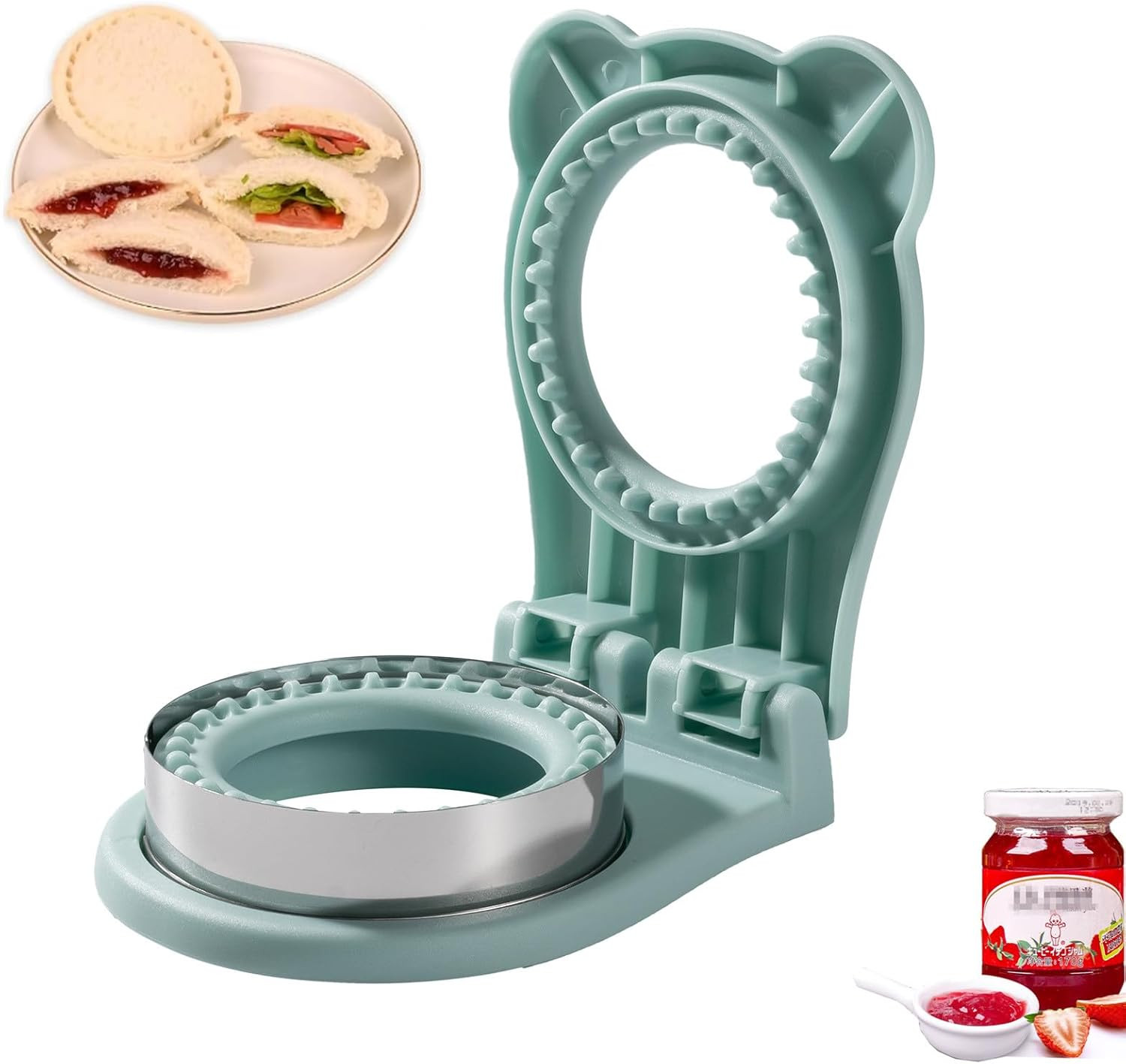 Uncrustable Sandwich Maker, Sandwich Pocket Circle Shape Cutter & Sealer for Kids Breakfast and L... | Amazon (US)