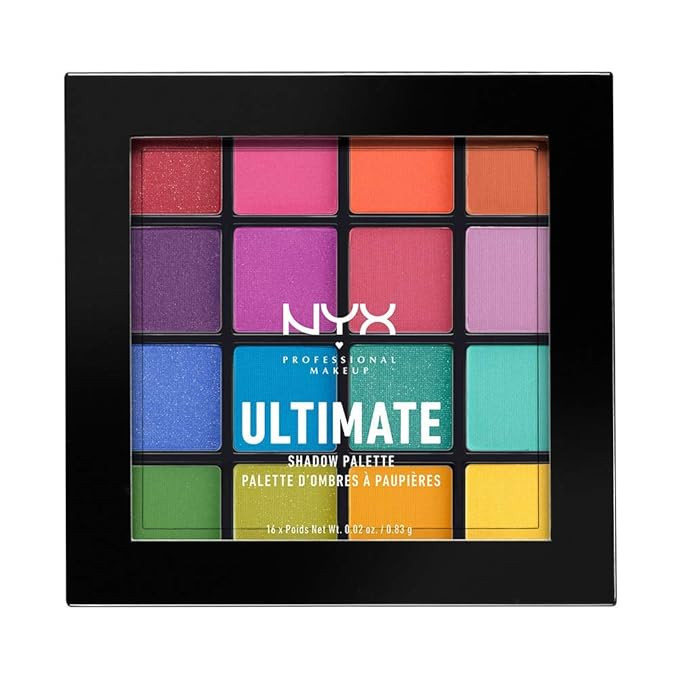NYX PROFESSIONAL MAKEUP Ultimate Shadow Palette, Eyeshadow Palette - Brights | Amazon (US)