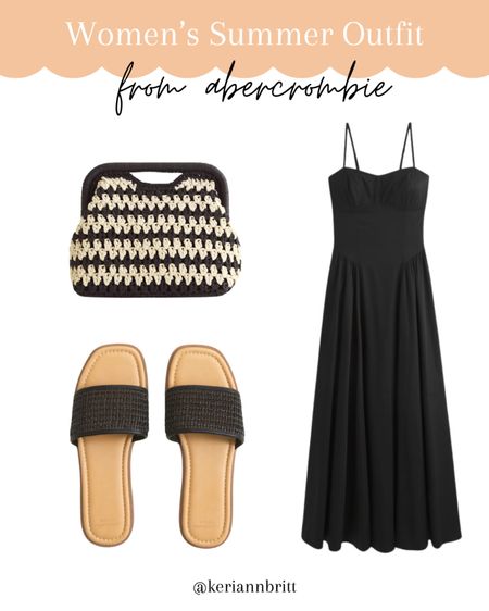 Abercrombie Summer Black Dress Outfit

#LTKStyleTip #LTKSeasonal
