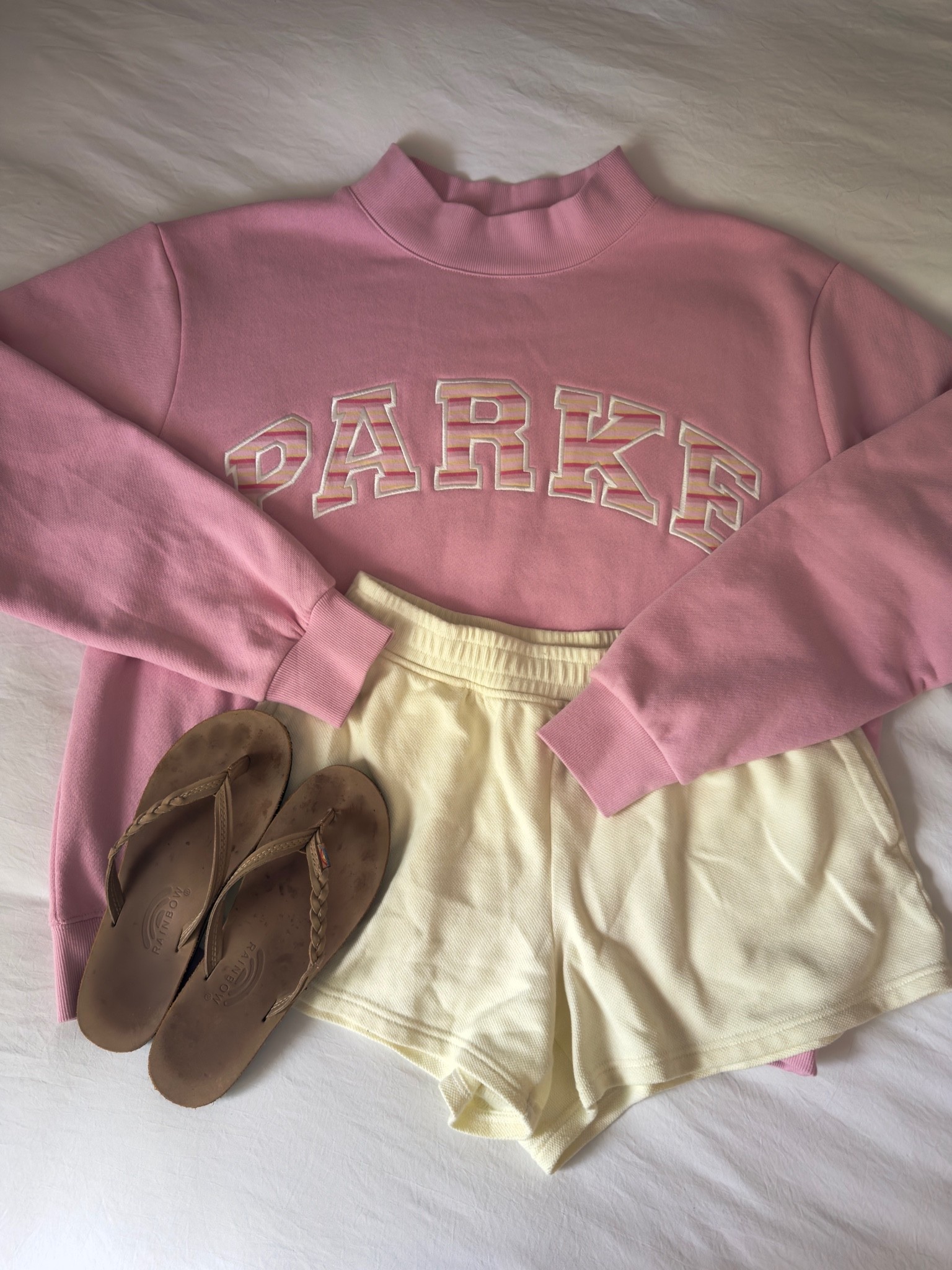 Parke Mockneck outfit 💛🩷 
Some items from the coastal drop today are still in stock!

#summer #loungewear #outfitinspo #parke #comfyclothes #ootd #inspo #pastel #stripes #itsagirl

#LTKootd #LTKSeasonal