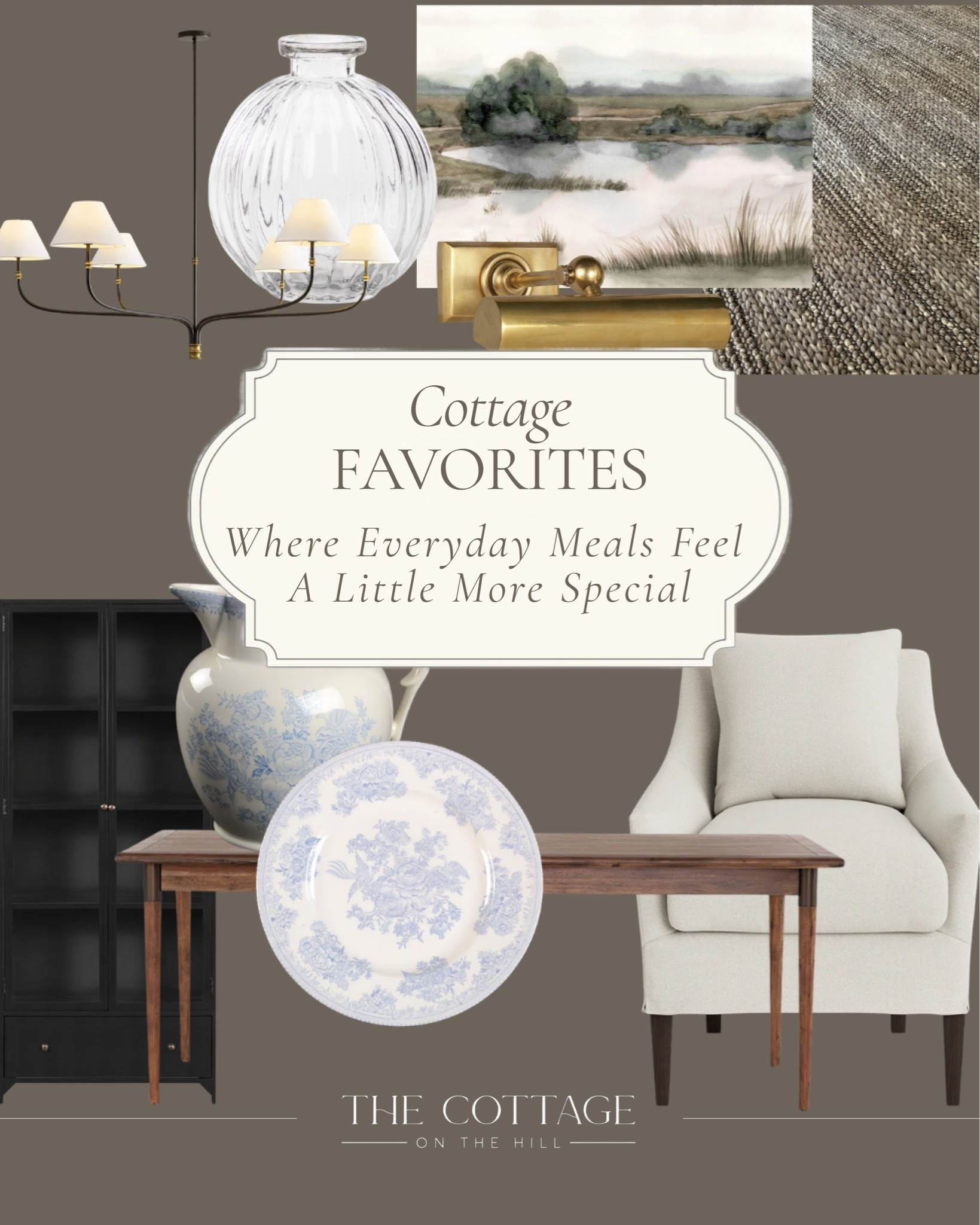 Pieces that make everyday dining feel a little more thoughtful. 

Loving the mix of warm brass, soft textures, vintage-inspired blue and white, and classic lighting lately. These are the details that make a room feel layered, lived in, and inviting without trying too hard.

Everything I am loving is linked here 🤎

#LTKhome