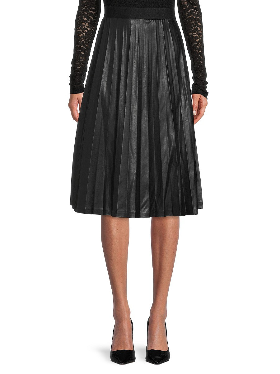 Laundry by Shelli Segal Women's Vegan Faux Leather Skirt - Black - Size XL | Saks Fifth Avenue OFF 5TH