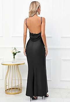Womens Drape Neck Formal Maxi | Amazon (US)