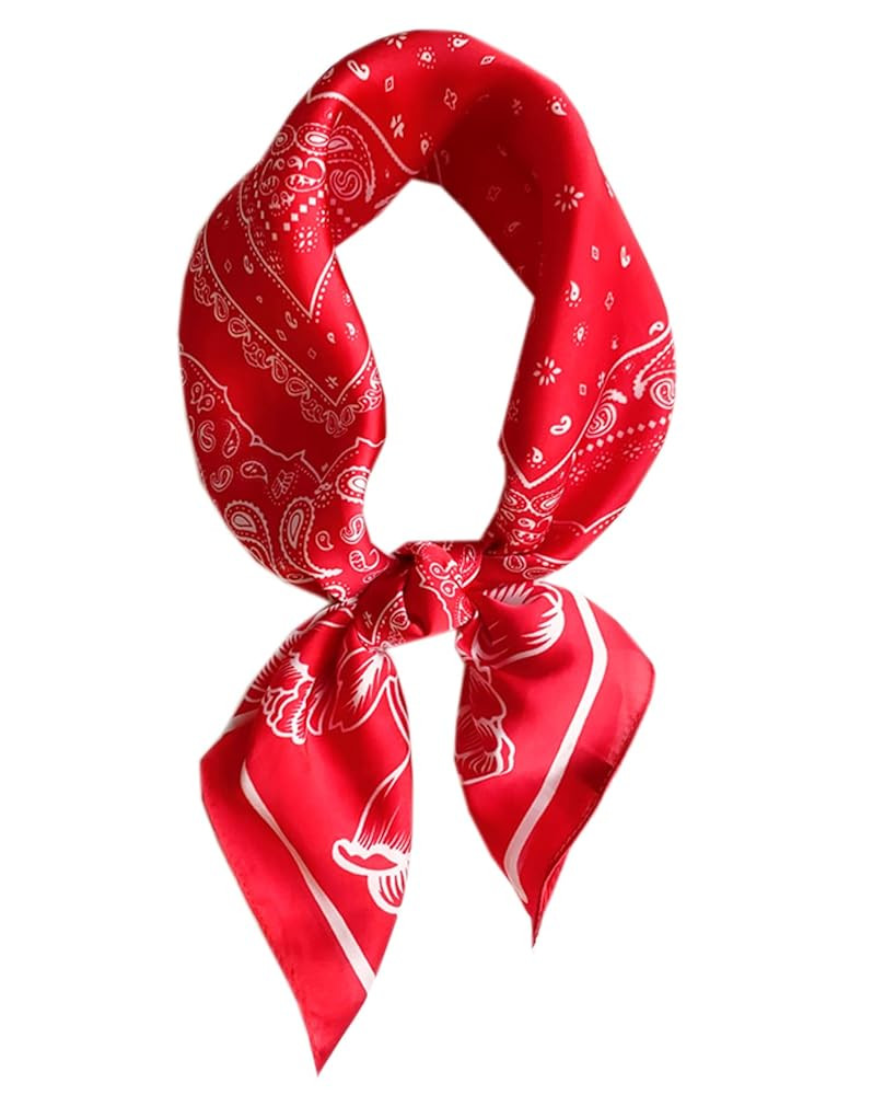 WENLOOY Square Satin Silk Feeling Hair Scarf Headscarf for Women/Men's Necktie Silk Bandanas Pock... | Amazon (US)