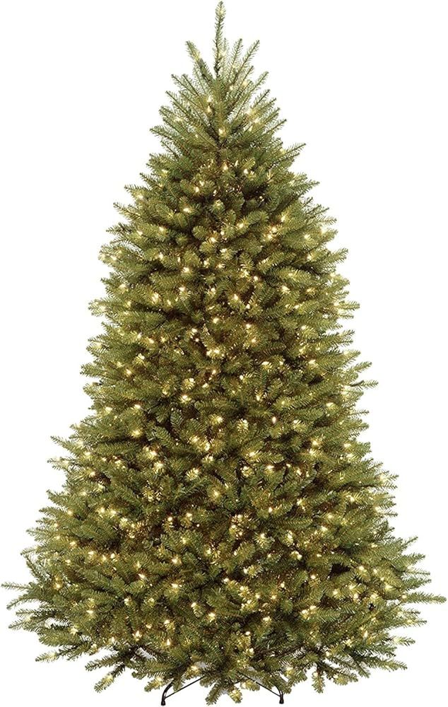 Amazon.com: National Tree Company Pre-Lit Artificial Full Christmas Tree, Green, Dunhill Fir, Dua... | Amazon (US)