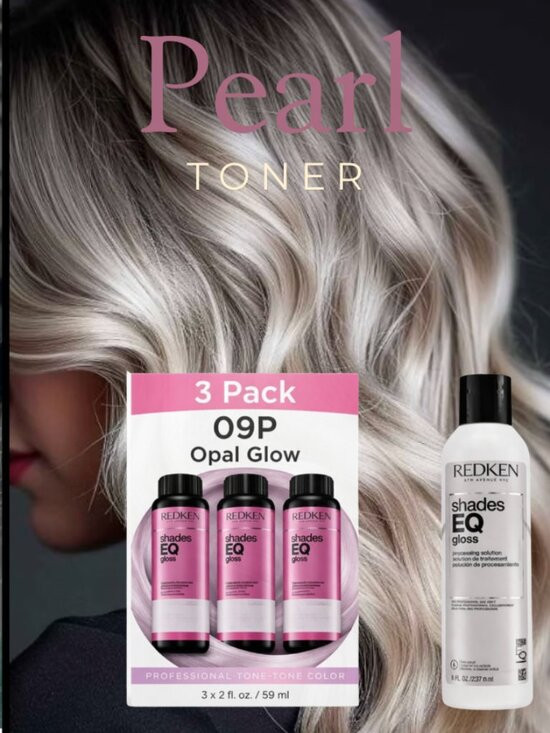 REDKEN Shades EQ Gloss 3-Pack – 9P Pearl Blonde + Processing Solution (8 oz) | Poshmark