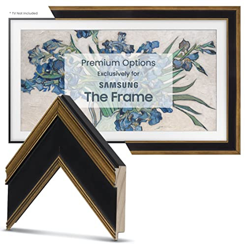 Frame My TV Deco TV Frames - Antique Gold & Black Smart Frame Compatible ONLY with Samsung The Frame TV (65", Fits 2021-2024 Frame TV) | Amazon (US)