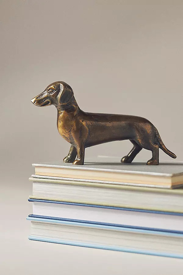 Dachshund Bronze Metal Decorative Object | Anthropologie (US)
