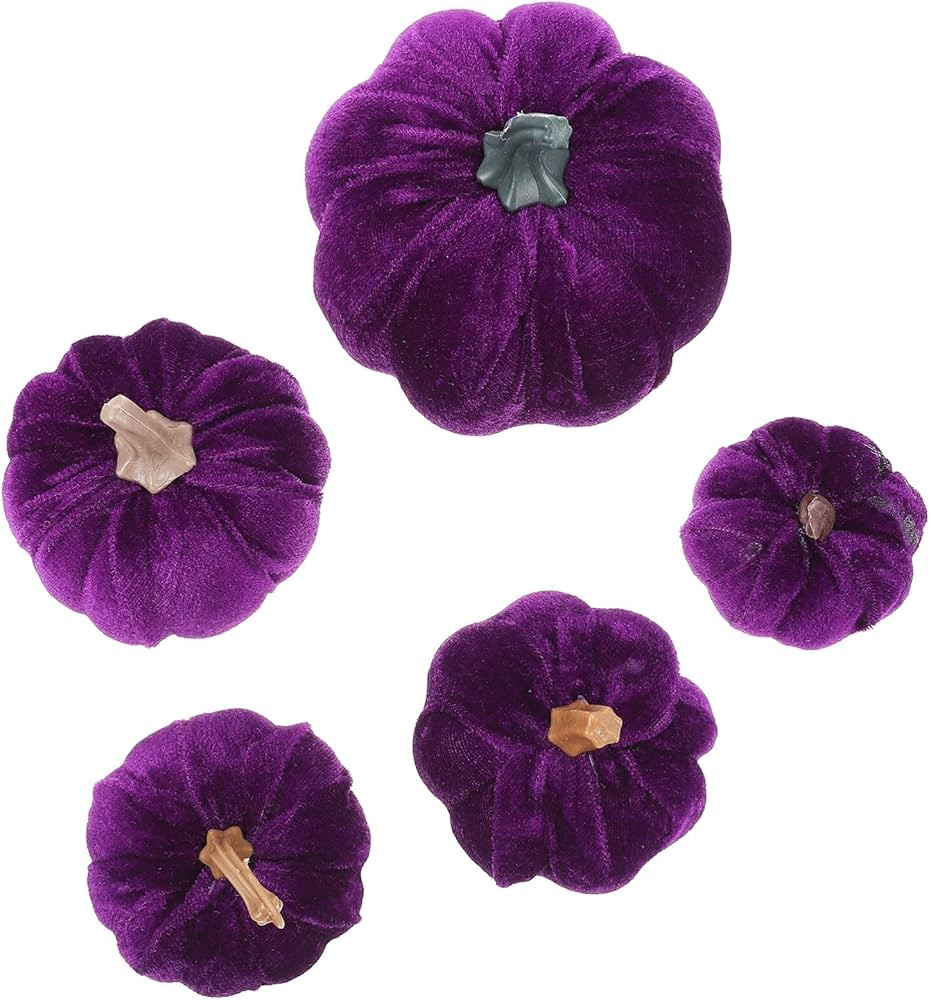 Cabilock 5pcs Artificial Pumpkin Assorted Sizes Fake Foam Pumpkins Faux Pumpkins Artificial Veget... | Amazon (US)