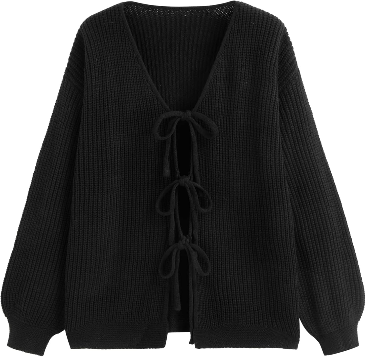 CIDER Cardigan Sweater for Women Tie Front Striped Cute Y2k Trendy Outfits | Amazon (US)