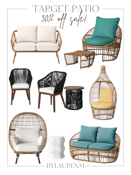 30% off patio furniture. Outdoor furniture. Patio sets on sale. Egg chair, boho furniture, chair sets.

#LTKsalealert #LTKhome