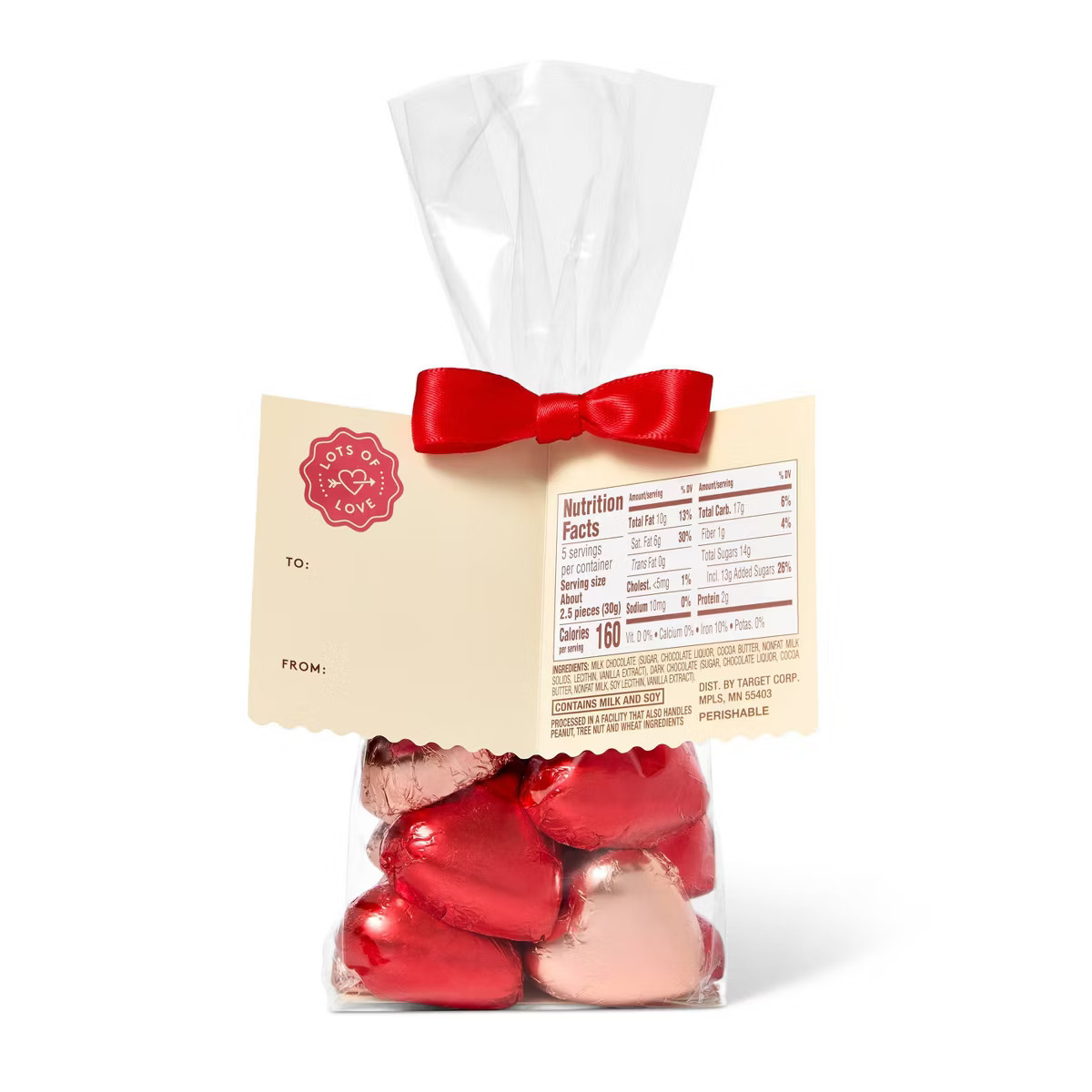 Valentine's Chocolate Hearts in Foil - 5.24oz - Favorite Day™ | Target