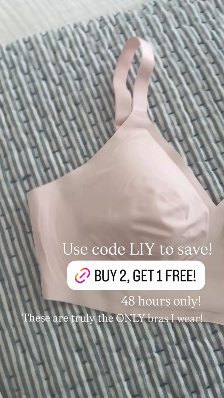Use code LIY to save! 48 hours only! These are truly the ONLY bras I wear!