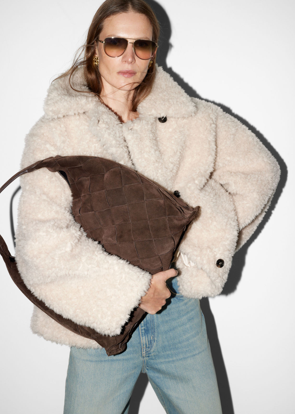 Braided Suede Tote - Brown | & Other Stories US