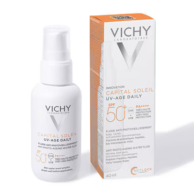 Vichy Capital Soleil UV Age Daily SPF 50+ Invisible Sun Cream with Niacinamide 40ml | Sephora UK