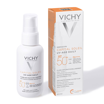 Vichy Capital Soleil UV Age Daily SPF 50+ Invisible Sun Cream with Niacinamide 40ml | Sephora UK