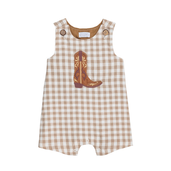 Gingham Western Boot Jon Jon | Mud Pie