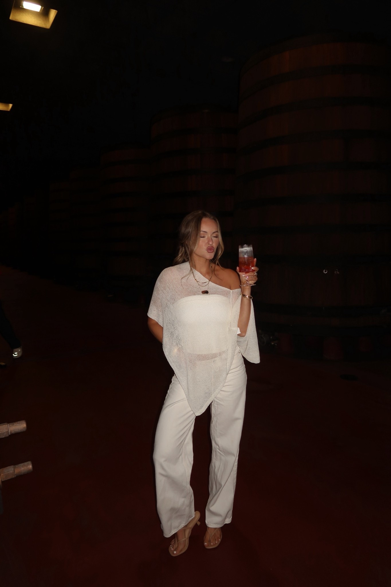 Wine tasting ootd! Wearing size M in the shawl, size 26 long in the low rise jeans & S in the tube top! 

#LTKgrwm #LTKootd #LTKdayinmylife