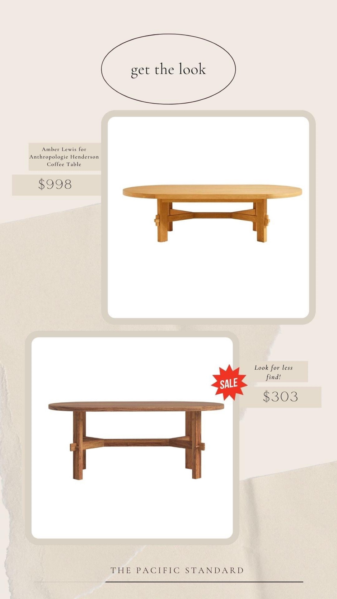 Daily Find  | Amber Lewis for Anthropologie Henderson Coffee Table #lookforless 

*This style is finally back in stock and on sale! We have it in black in our living room - the quality is excellent! The anthropologie version also includes a steep shipping fee 🚩



#LTKsalealert #LTKhome #LTKstyletip