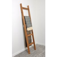 Wood Blanket Ladder/6Ft Quilt Ladder Farmhouse Towel Rack Leaning Decorative | Etsy (US)