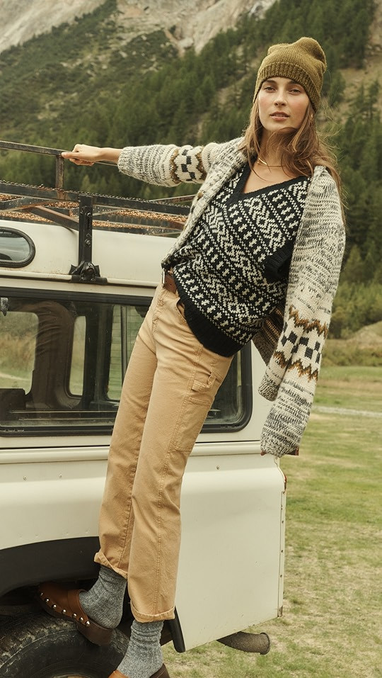 THE GREAT. The Geo Fair Isle Alpaca Sweater Vest | SHOPBOP | Shopbop