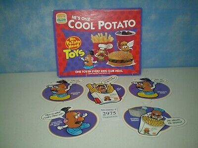 1997 Burger King BK Kids Club Store Display Sign Rare Mr Potato Head Tater Spud | eBay US