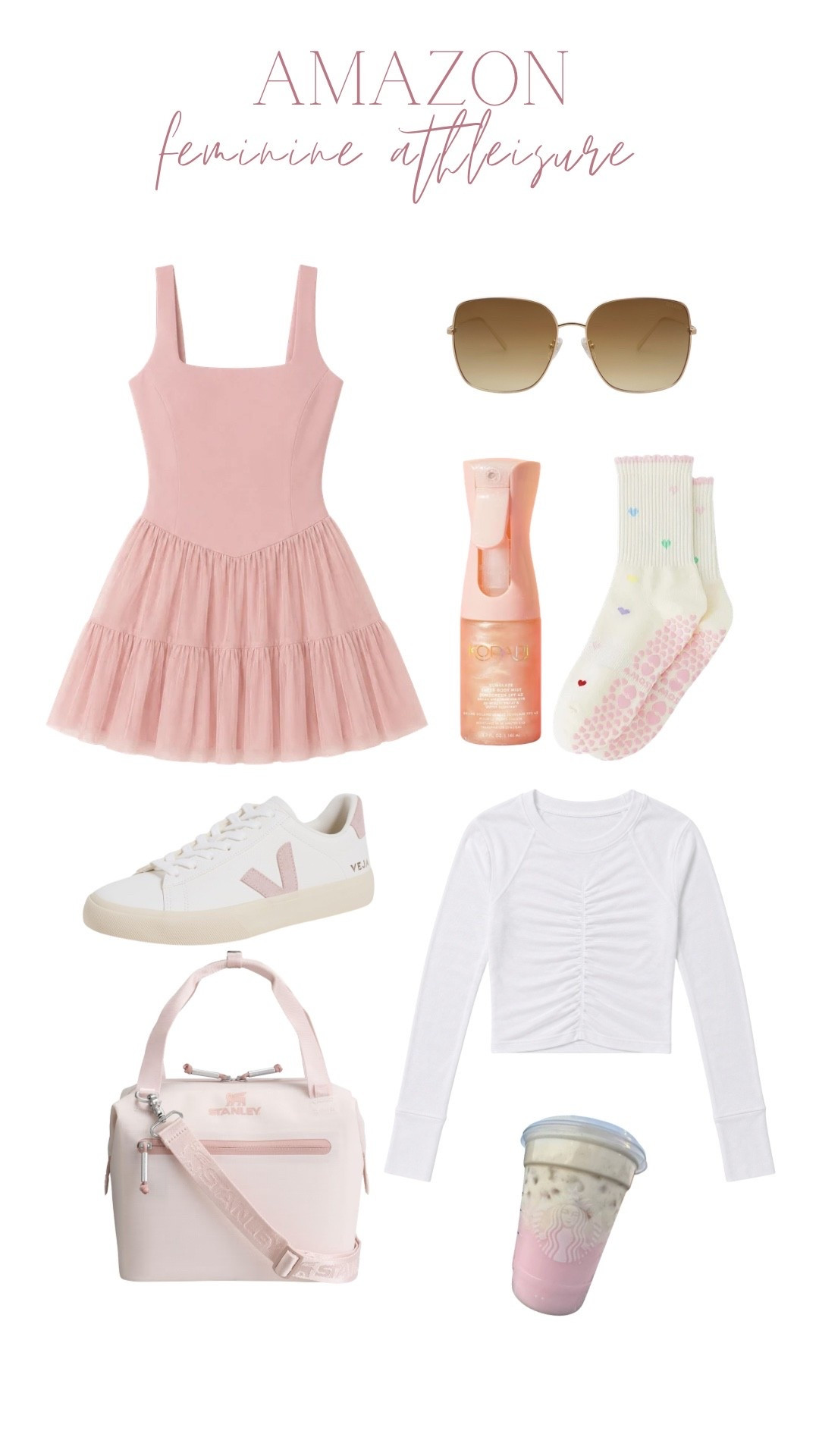 Feminine summer activewear from Amazon.