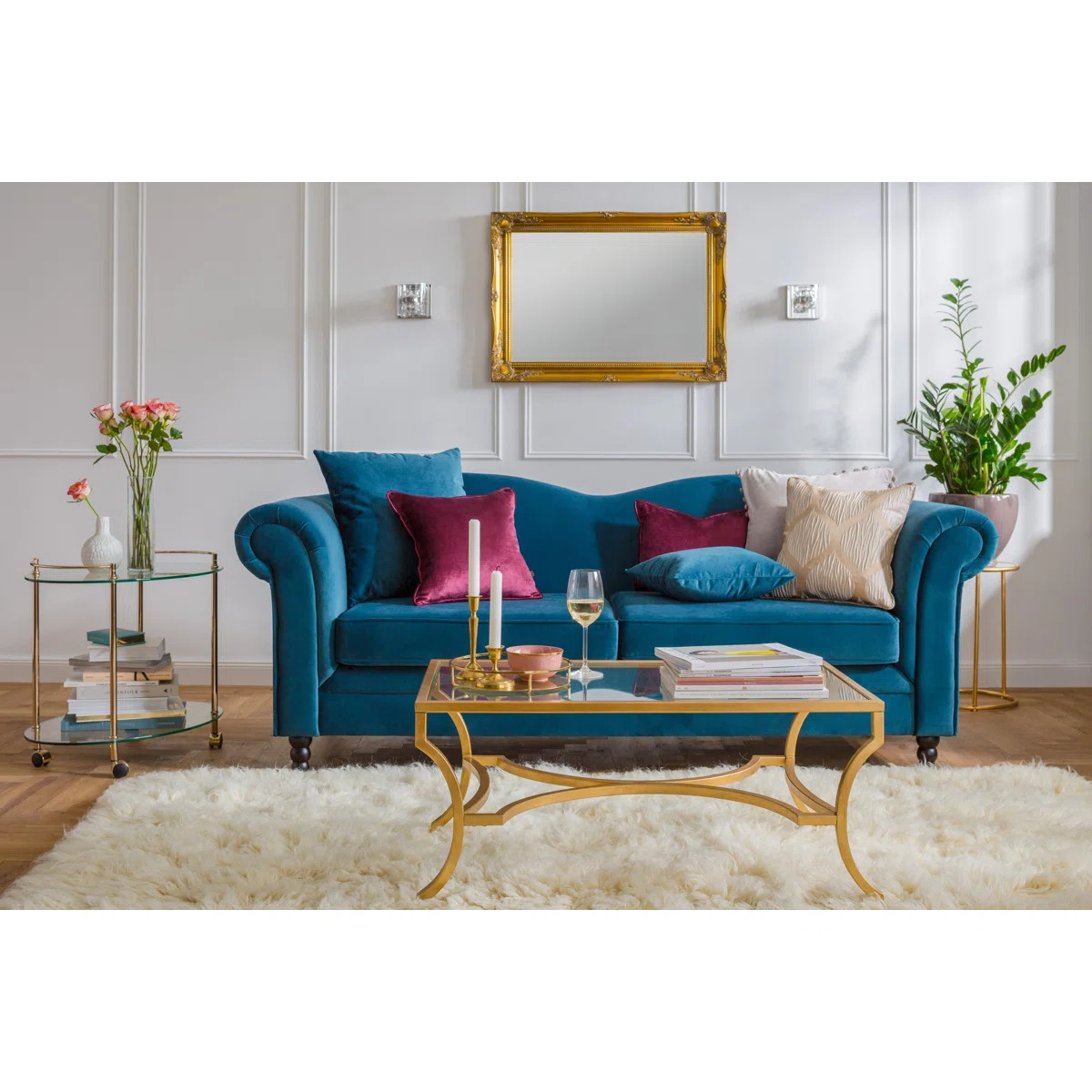 Naida Glass Top Single Coffee Table | Wayfair North America