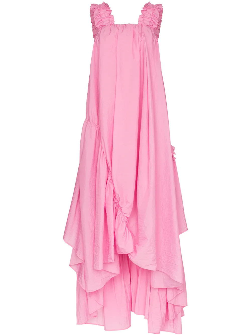 Brøgger Evie Asymmetric Ruffled Maxi Dress - Farfetch | Farfetch (US)