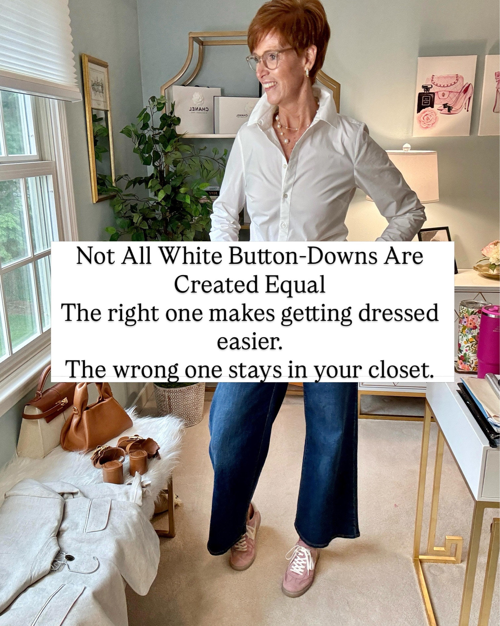 If you’ve ever bought a white button-down only to realize you never actually wear it, you’re not alone.
The truth is that most women don’t need more white shirts. They need the right white shirt.

Want the links sent to you? Comment SHOP and I’ll DM them!

Some look best oversized. Some are designed to stay tucked. Some work beautifully untucked. Others create a more polished, tailored look. The fit you choose can completely change how often you reach for it.

In this guide, I’m sharing the white button-downs I own and wear, along with several additional options worth considering depending on your style, lifestyle, and budget.

Save this post for the next time you’re shopping for wardrobe essentials, and share it with a friend who’s looking for a great white shirt.

I’d love to know:
Which style gets the most wear in your closet—oversized, classic, untucked, or tailored?

#whitebuttondown #wardrobeessentials #classicstyle #tallwomenstyle #womenover40style

#LTKootd #LTKOver40 #LTKTall