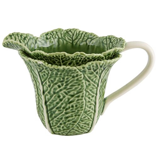 Cabbage Pitcher - Green - Bordallo Pinheiro | One Kings Lane