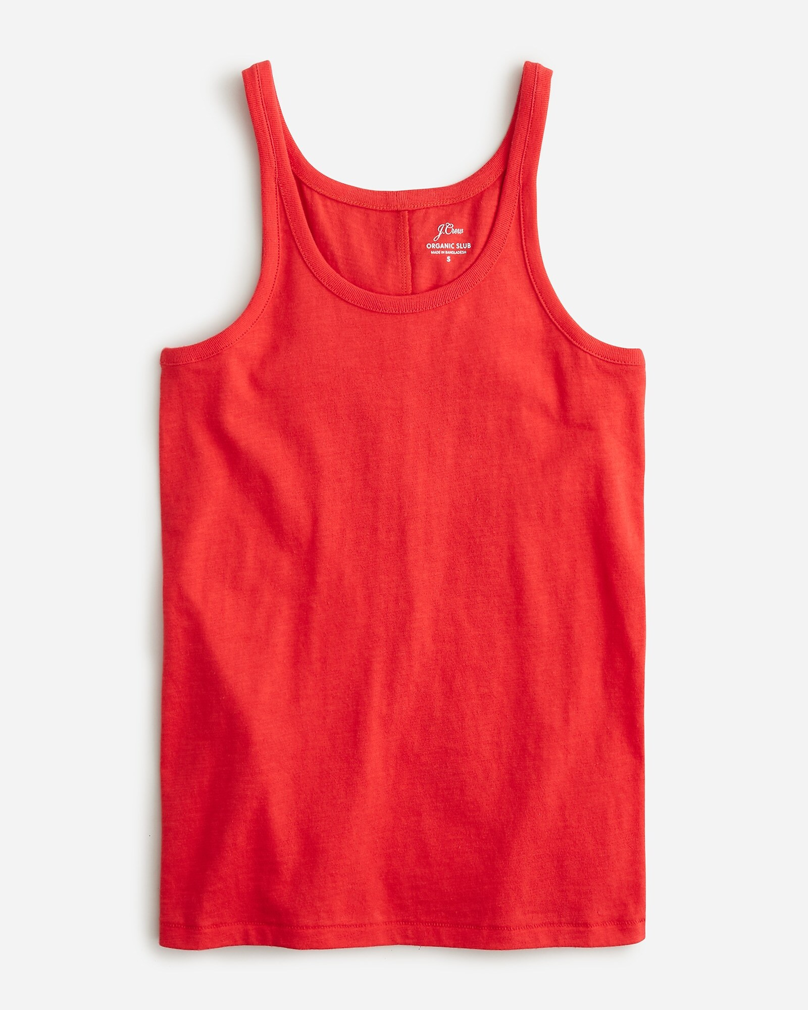 Scoopneck tank top in organic slub cotton | J. Crew US