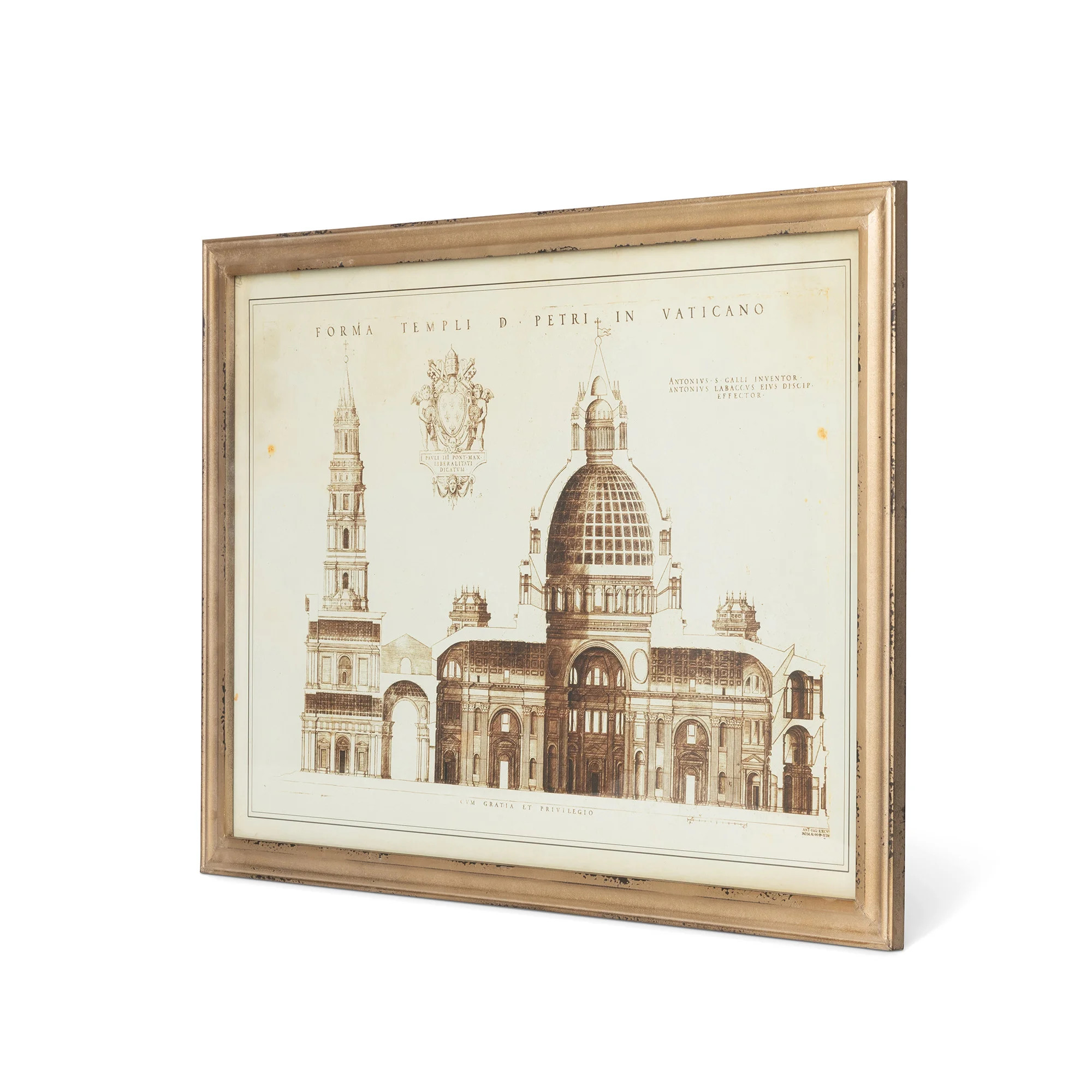 Vaticano Architectural Drawing Framed Print | Wayfair North America