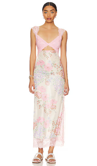 Suddenly Fine Maxi Slip Dress in Daisy Combo | Revolve Clothing (Global)