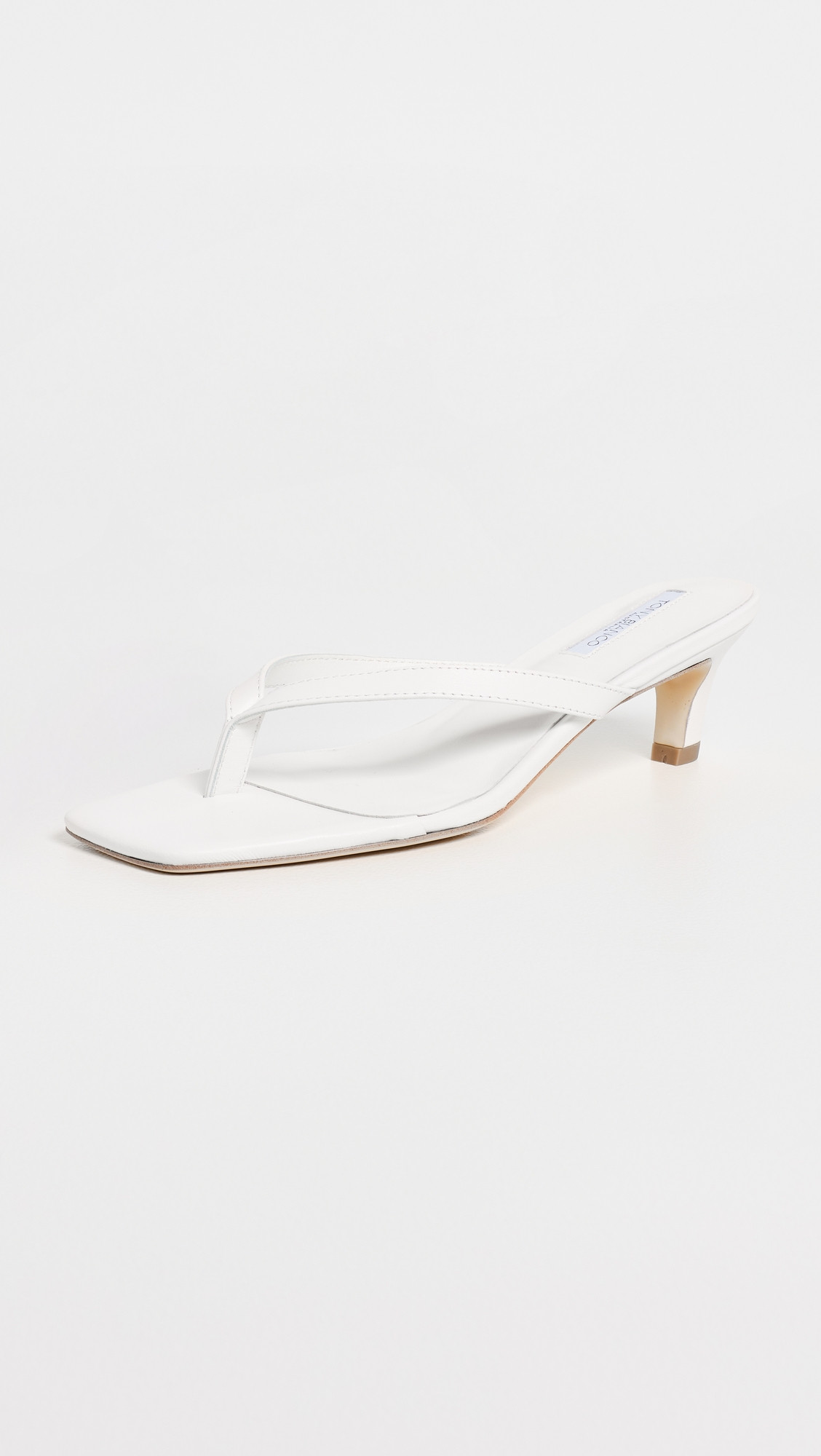 Tony Bianco Topaz Heeled Thong Sandals White Nappa 5 | Shopbop