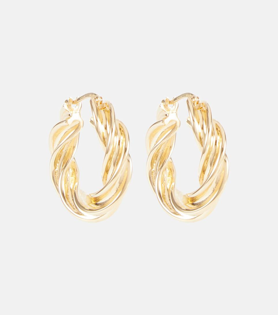 Pillar Twisted gold-plated hoop earrings | Mytheresa (US/CA)