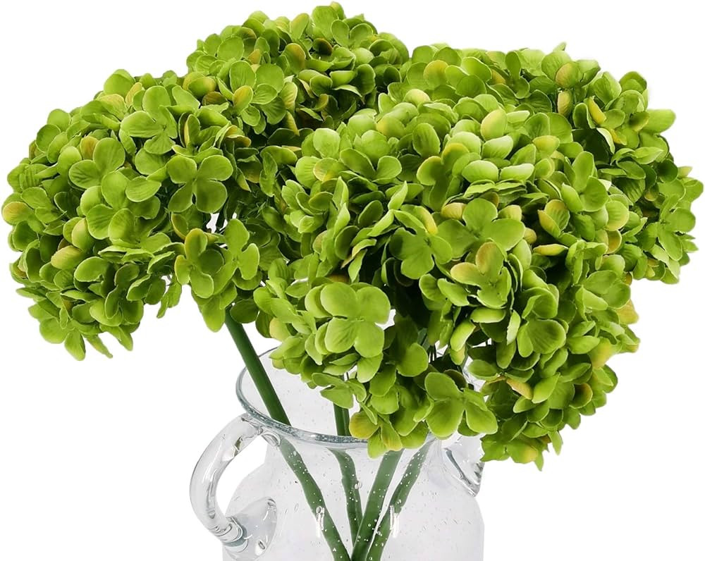 High Details Hydrangea Silk Flowers (About 225 Petals Each Flower), Artificial Hydrangea Flowers,... | Amazon (US)