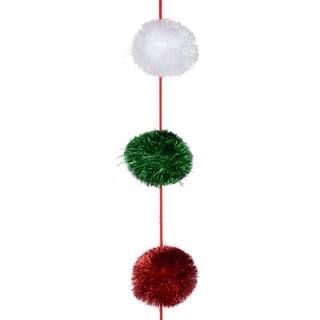 6ft. Red, Green & White Pom Pom Garland by Ashland® | Michaels Stores