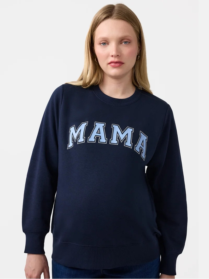 Ingrid & Isabel For Every Belly Maternity Graphic Sweatshirt | Walmart (US)
