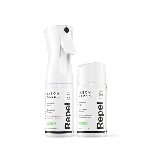 Jason Markk Repel Spray & Refill, 2-Piece Set, Water & Stain Repellent, Non-Aerosol, Sneaker Care, Ideal for Footwear, Safe for Leather, Suede, Nubuck, Cotton, Knits, 5.4oz | Amazon (US)