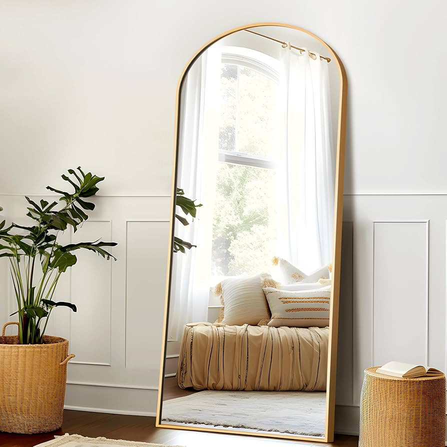 NeuType Arched Full Length Mirror, 71"x32" Large Full Body Mirror with Aluminium Metal Frame, Sha... | Amazon (US)