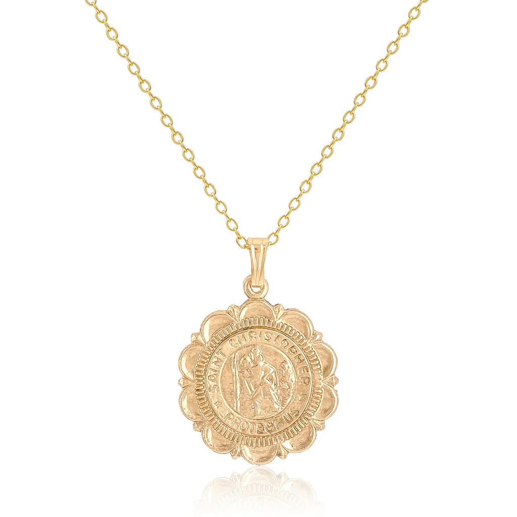 St. Christopher Coin Necklace | Mod and Jo