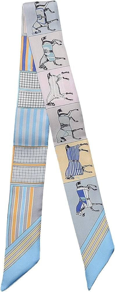 JERLA 100% Mulberry silk Scarf Head Hair Ribbon Handbag Handle wrap Tie Bundle Scarf Neckerchief ... | Amazon (US)