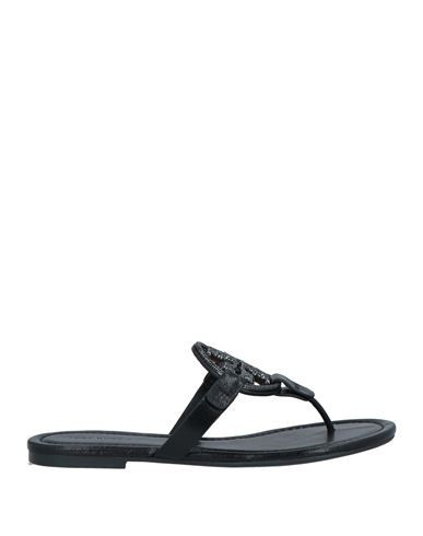 Tory Burch Woman Thong sandal Black Size 5.5 Soft Leather | YOOX (US)