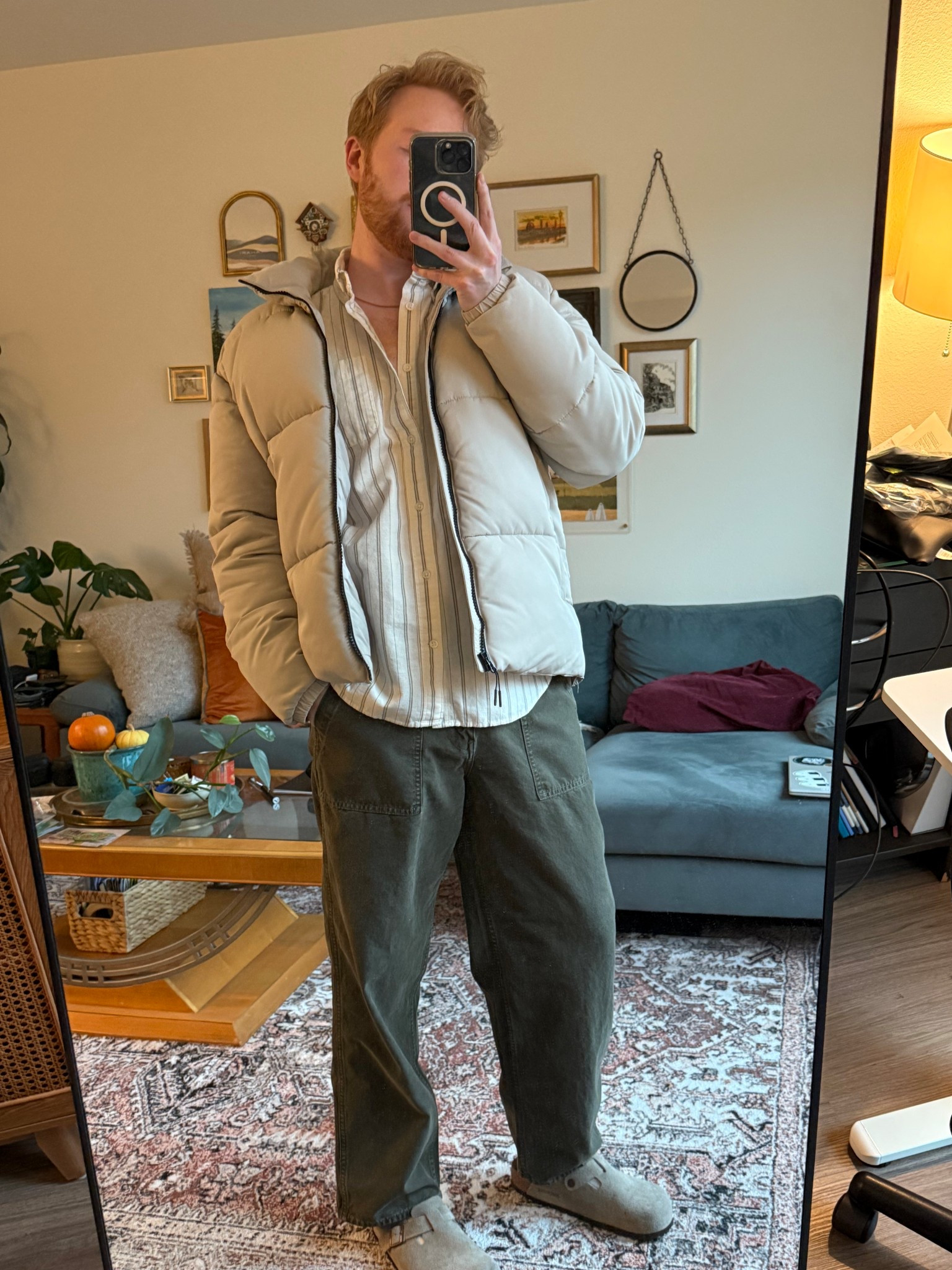 Christmas neutral outfit - sage greens, creams, & gold accent 🌲 

#LTKMens #LTKHoliday #LTKSeasonal