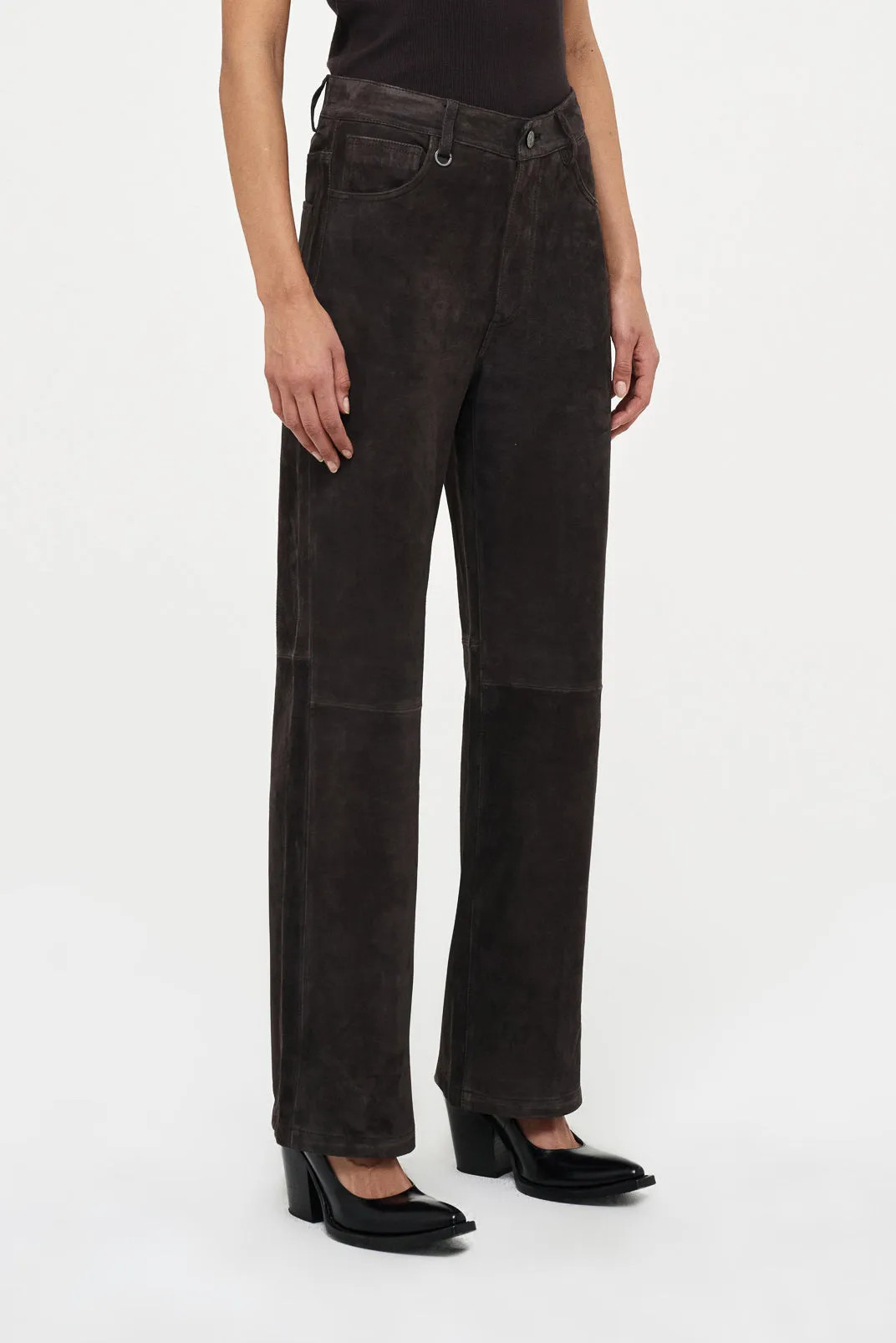 Coco Relaxed Suede - Bark | Neuw Denim