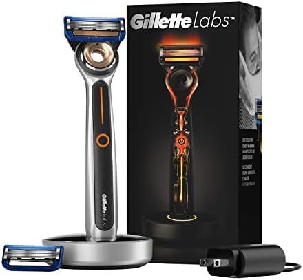 Amazon.com: Gillette Heated Razor for Men, Starter Shave Kit by GilletteLabs, 1 Handle, 2 Razor B... | Amazon (US)